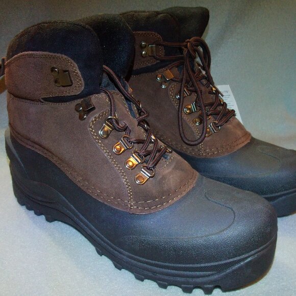 Itasca Ice Breaker Insulated Boot 642057 Mens Size 11 Brown Thinsulate Suede - Picture 2 of 11